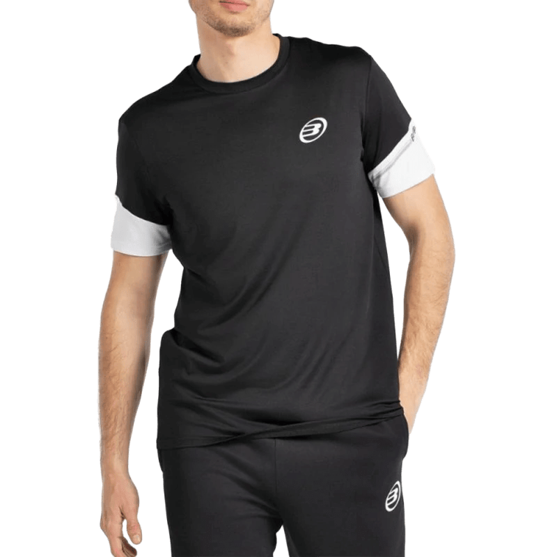 Bullpadel black T-shirt Padelbúðin