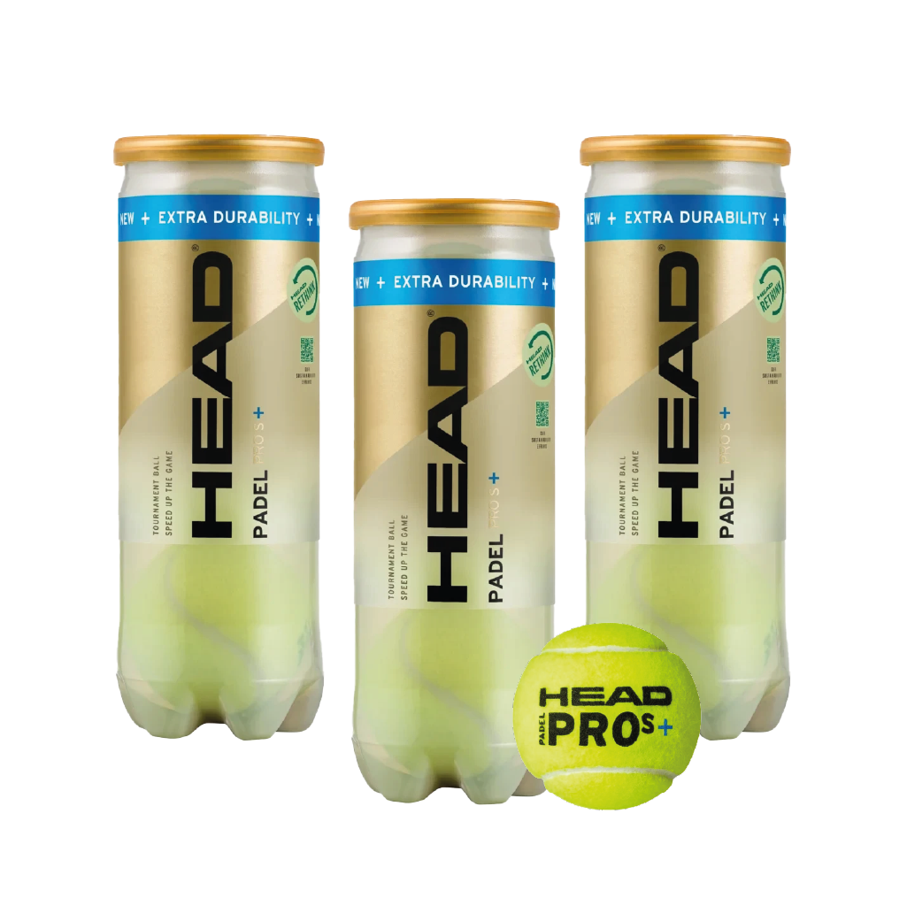 Head Pro S+ padel balls (Pack x3) Padelbúðin