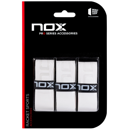 Nox Pro overgrips white (x3)