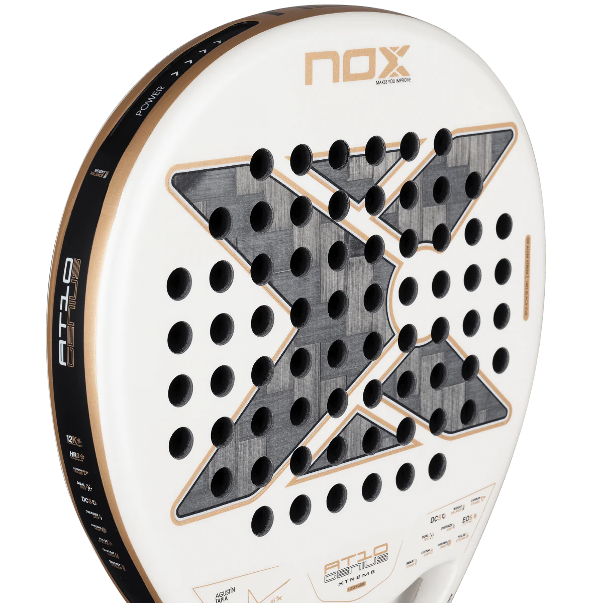 Nox AT10 Luxury Genius 12K Alum XTREM 2026 by Agustín Tapia Padelbúðin