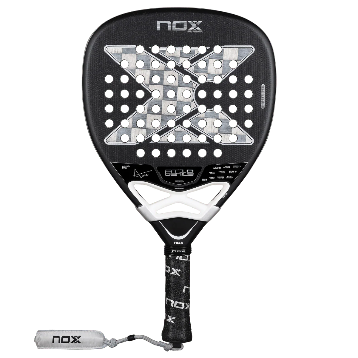 Nox AT10 Luxury Genius ATTACK 18K Alum 2026 frá Agustín Tapia Padelbúðin