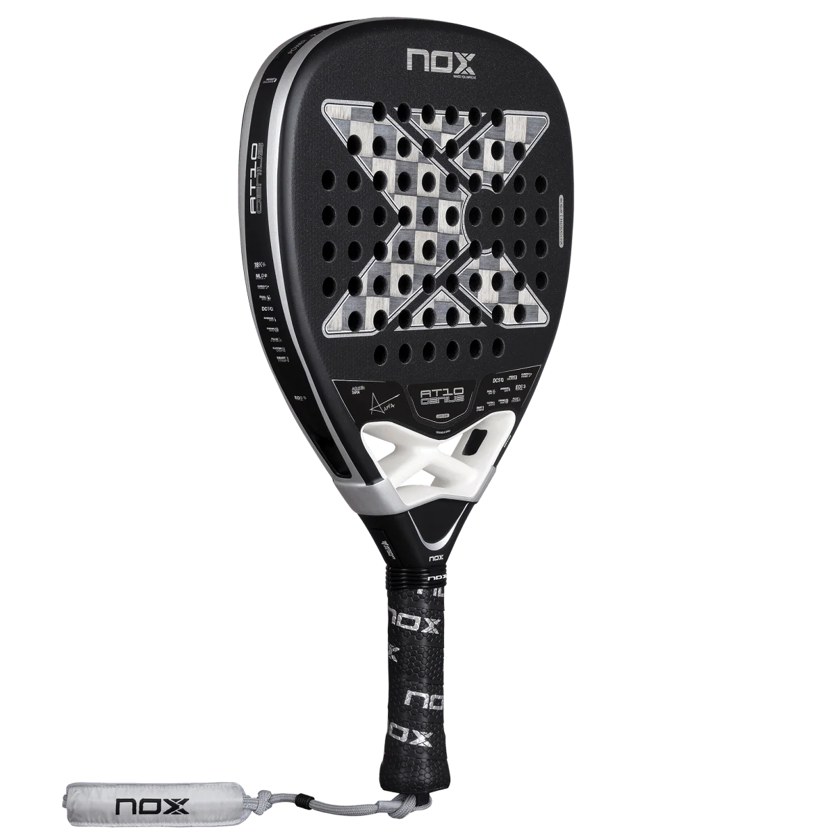 Nox AT10 Luxury Genius ATTACK 18K Alum 2026 frá Agustín Tapia Padelbúðin