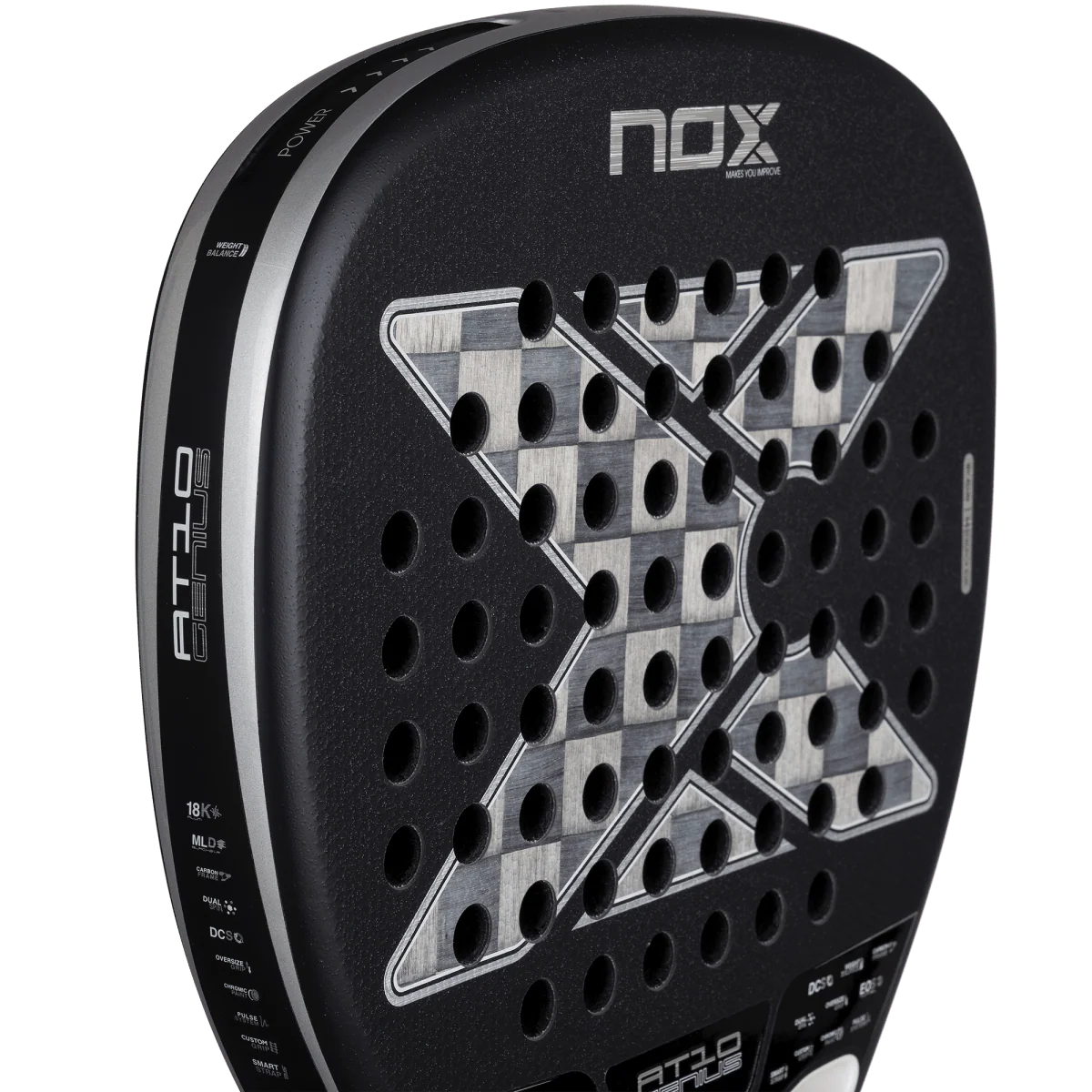 Nox AT10 Luxury Genius ATTACK 18K Alum 2026 frá Agustín Tapia Padelbúðin