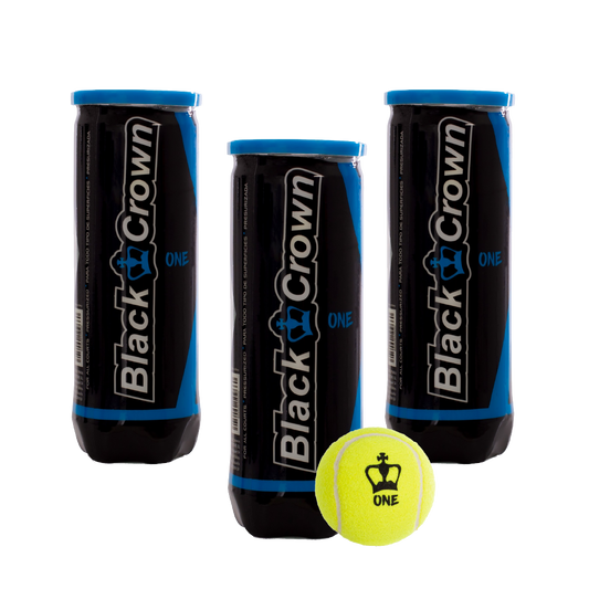 Black Crown One Padel Balls (Pack x3)