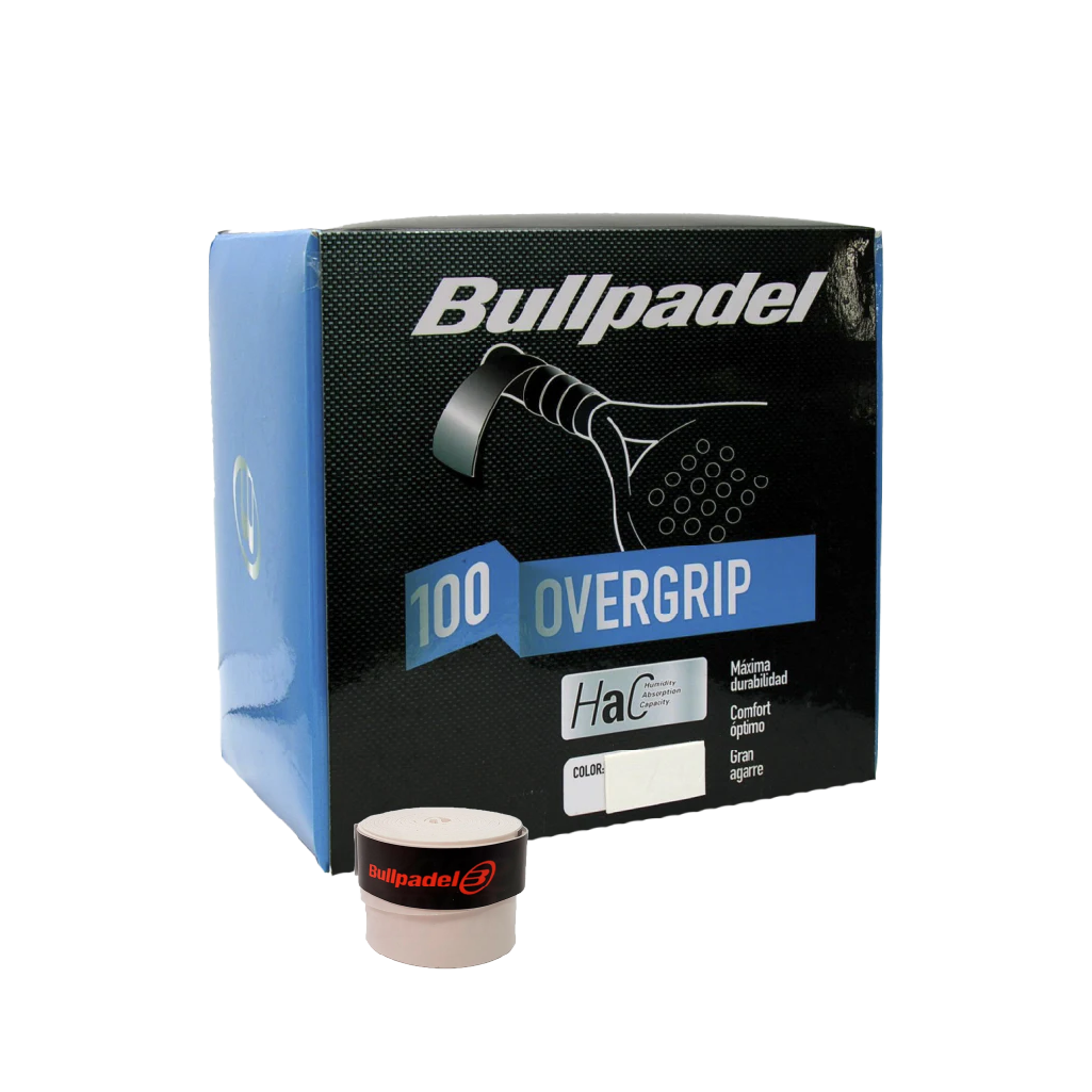 Bullpadel  overgrip Hac White (Pack x10) Padelbúðin